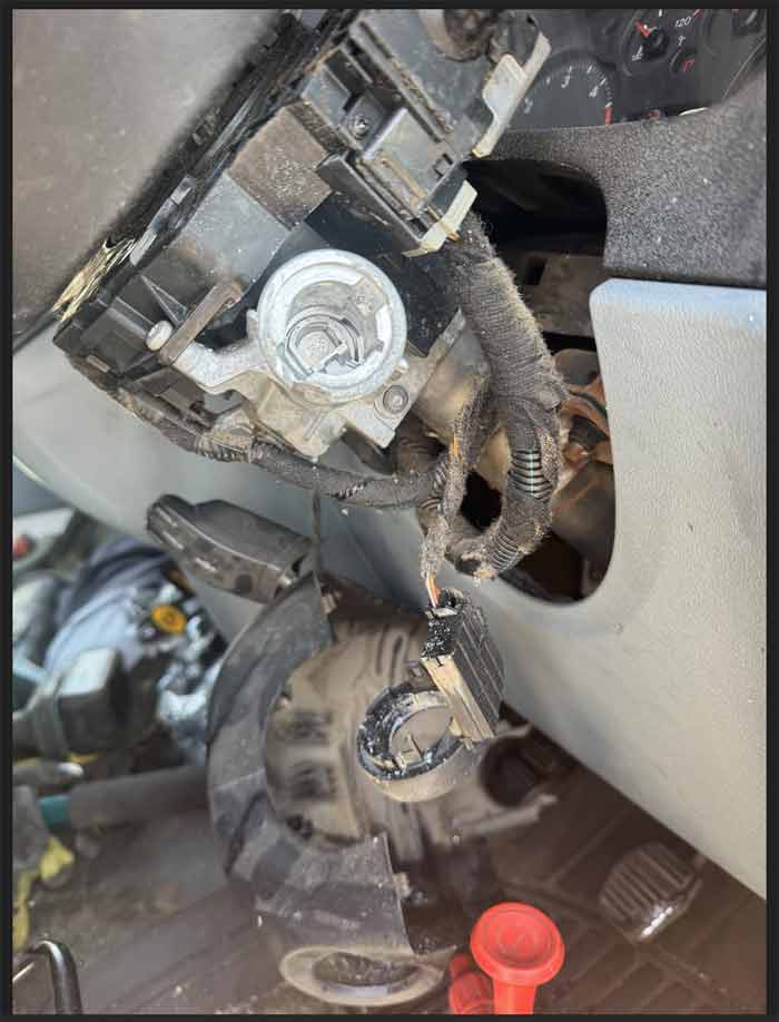 ford transit mk7 failed ignition barrel